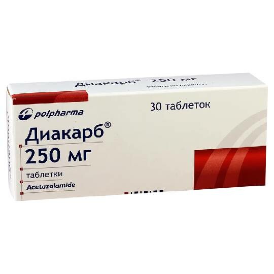 Диакарб таб. 250мг * 30