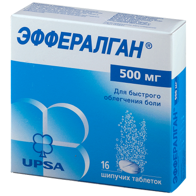 Эффералган шип. таб.  500мг * 16