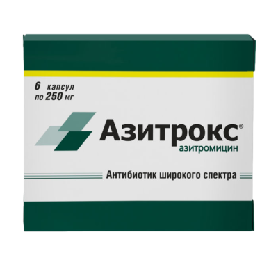 Азитрокс капсулы 250мг * 6