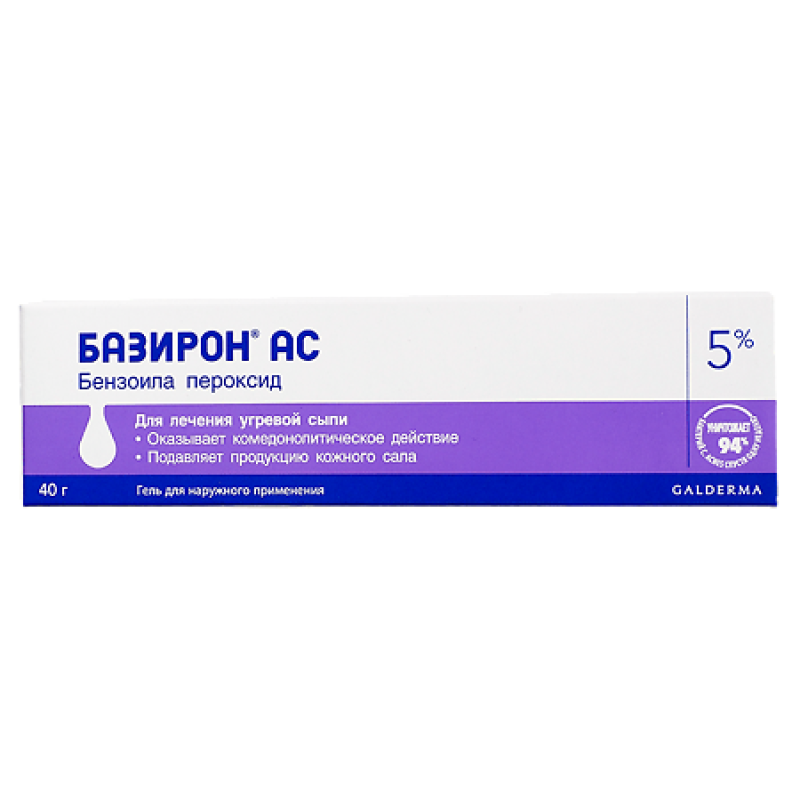 Базирон АС гель 5% 40г