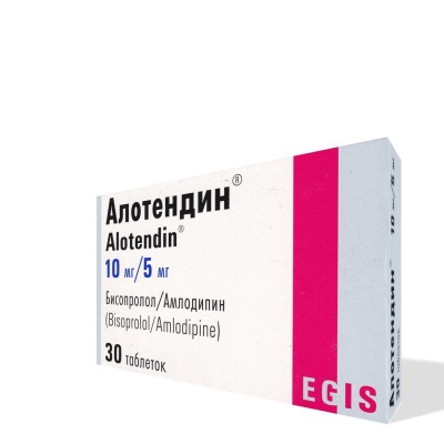 Алотендин таблетки 10мг/5мг  * 30