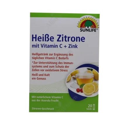 Санлайф горячий напиток Лимон с вит С и цинком саше Nº20